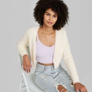 Wild Fable Cropped Fury Cardigan